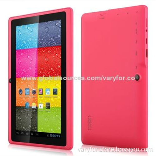 7-inch tablet PC, Allwinner A13 Q88, 800*480 pixels, DDR3 512MB RAM with dual camera and WiFi